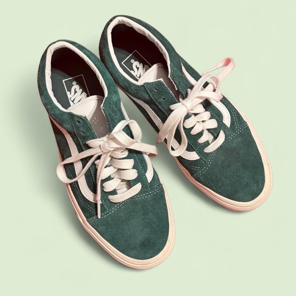Vans Green Suede Old Skools